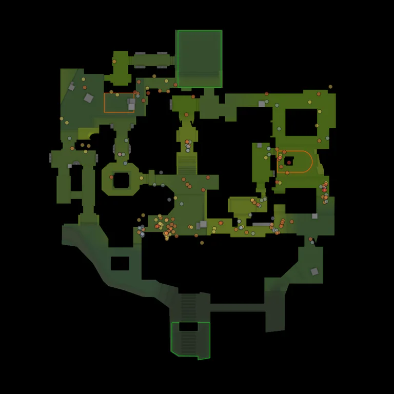 Ancient CS2 radar with professional utility landing positions